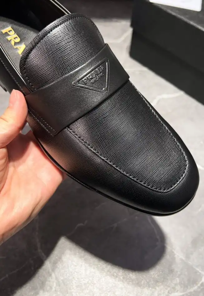 hype Prada Leather Shoes