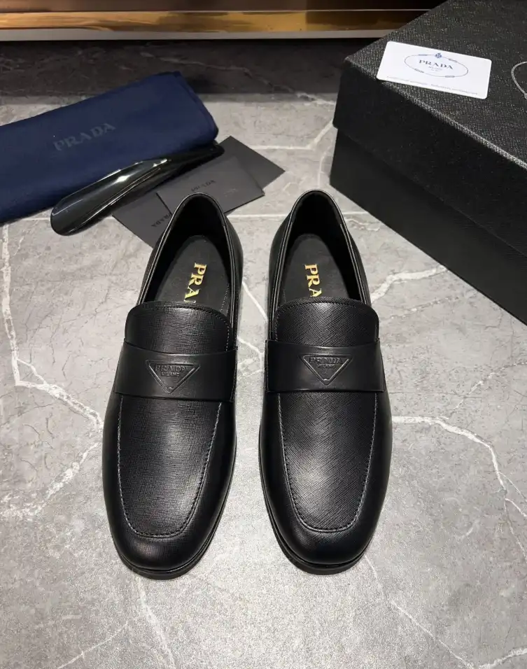 hype Prada Leather Shoes