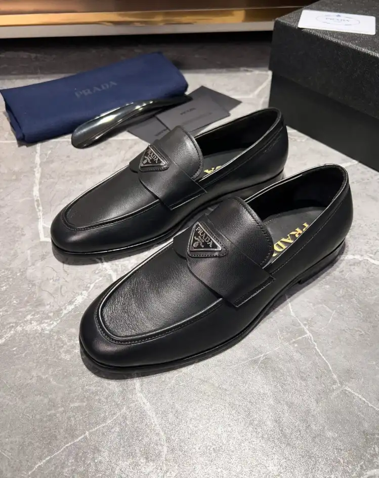 hype Prada Leather Shoes