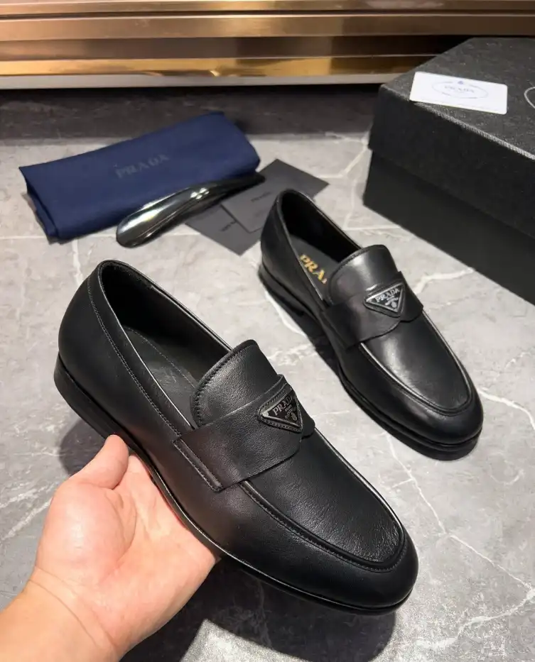 hype Prada Leather Shoes