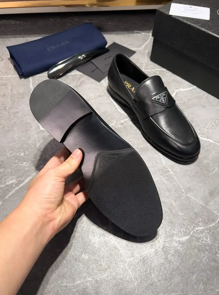 hype Prada Leather Shoes