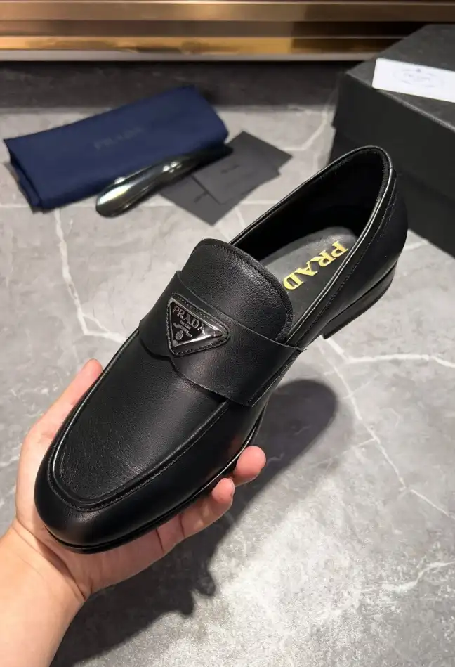 hype Prada Leather Shoes