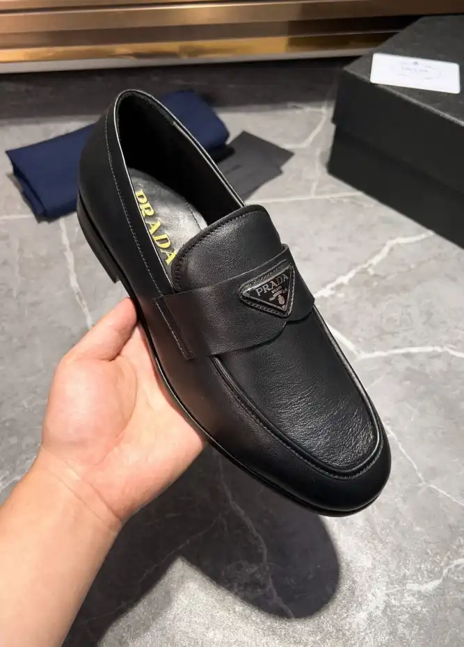 hype Prada Leather Shoes