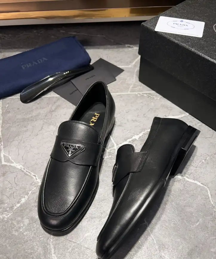 hype Prada Leather Shoes