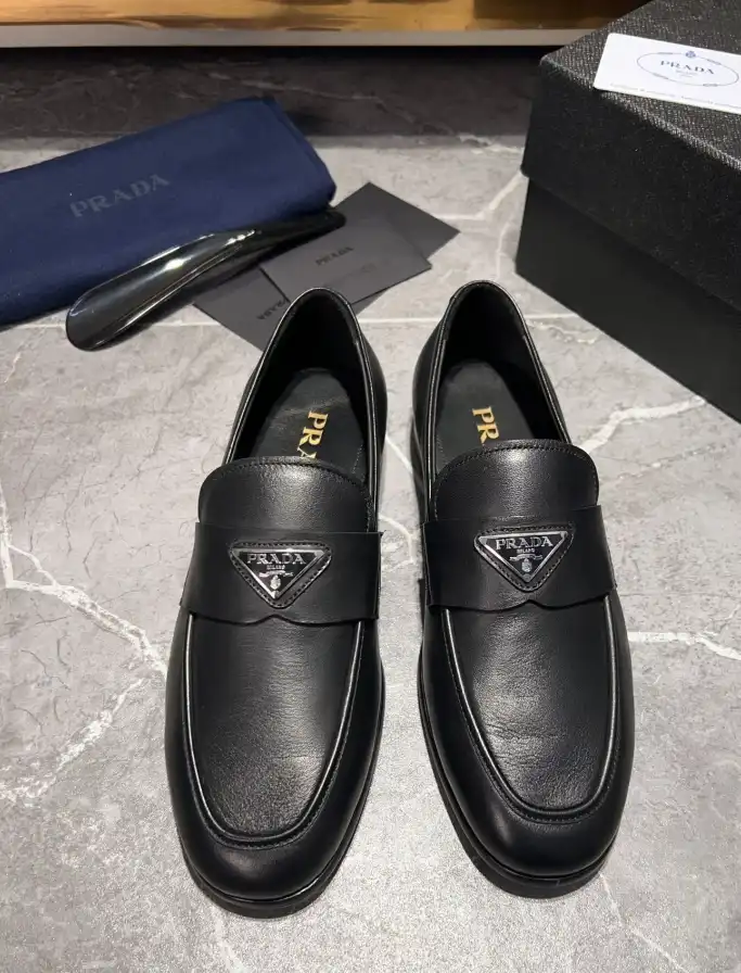 hype Prada Leather Shoes