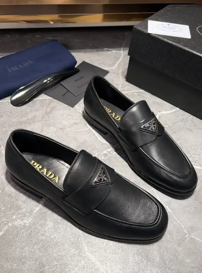 hype Prada Leather Shoes