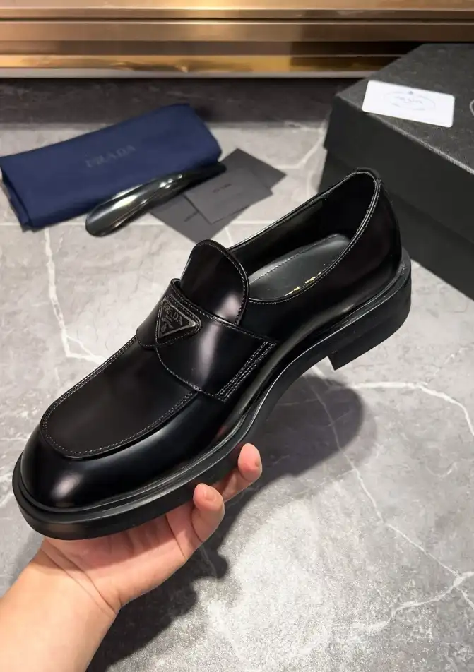 hype Prada Leather Shoes