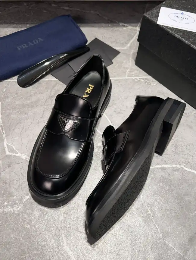 hype Prada Leather Shoes