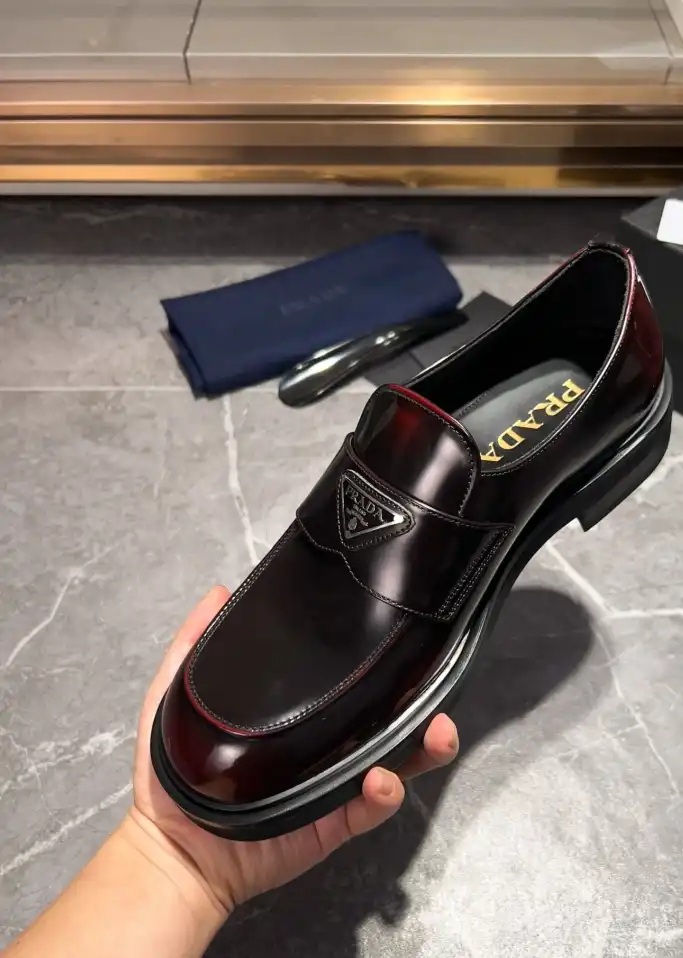 hype Prada Leather Shoes