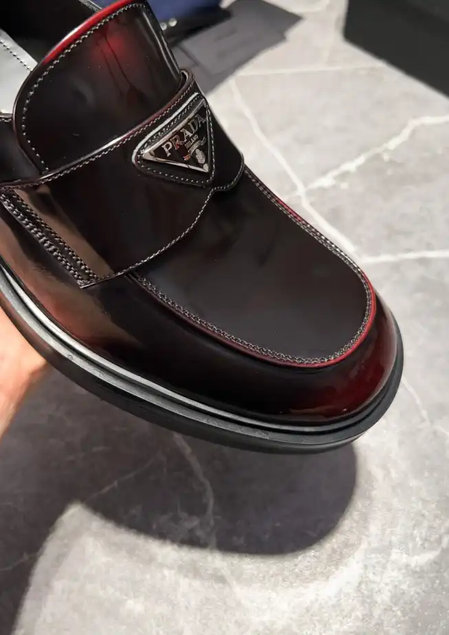 hype Prada Leather Shoes