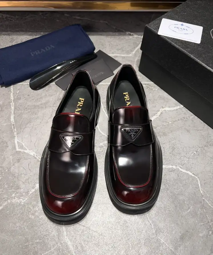 hype Prada Leather Shoes