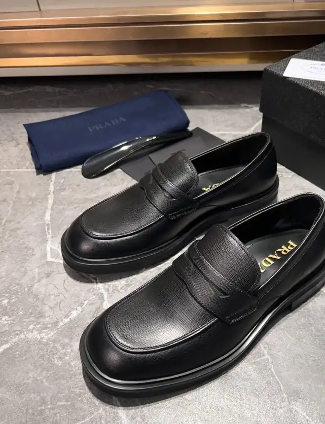 hype Prada Leather Shoes