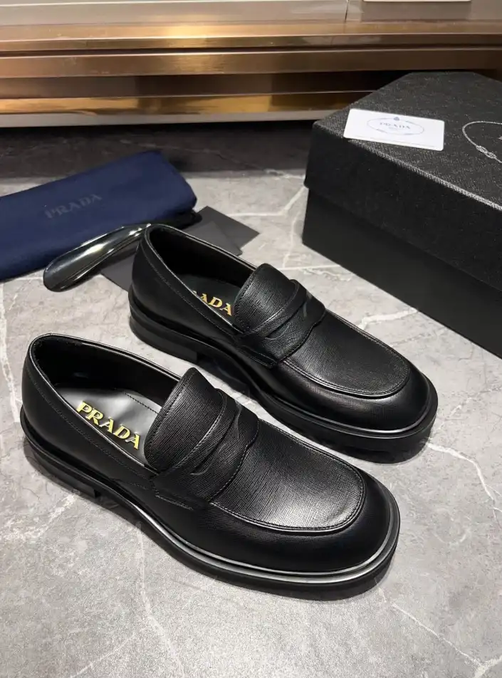 hype Prada Leather Shoes