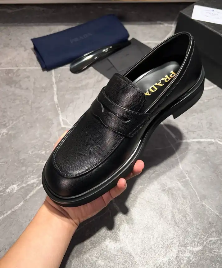 hype Prada Leather Shoes