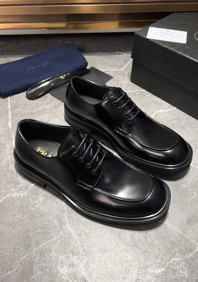 hype Prada Leather Shoes