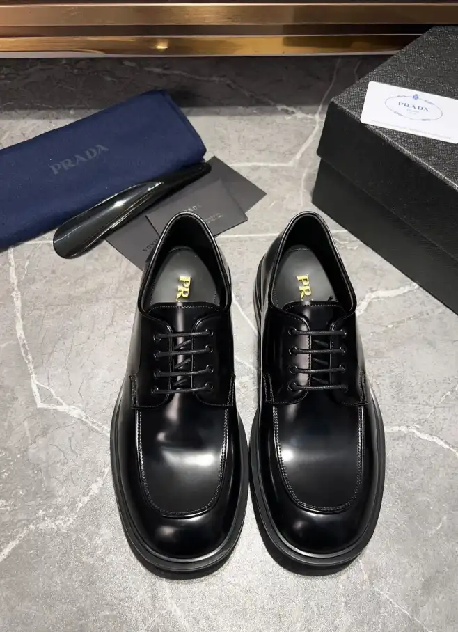 hype Prada Leather Shoes