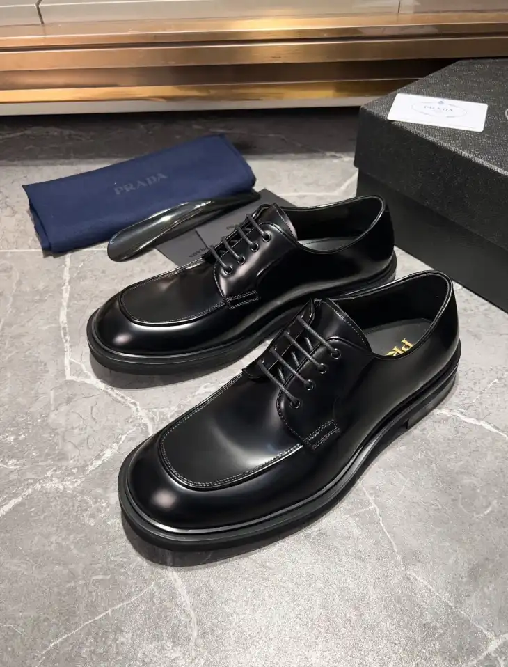 hype Prada Leather Shoes