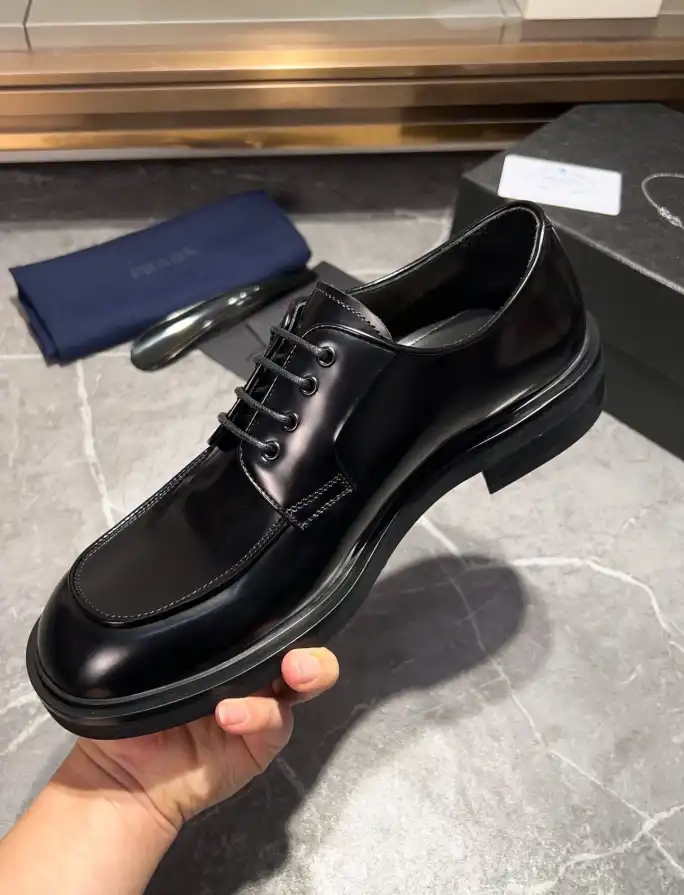 hype Prada Leather Shoes