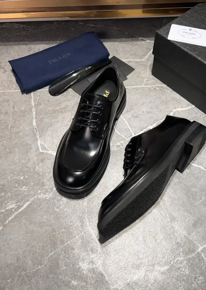 hype Prada Leather Shoes