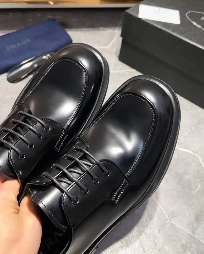 hype Prada Leather Shoes