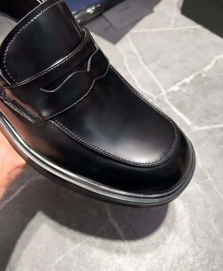 hype Prada Leather Shoes