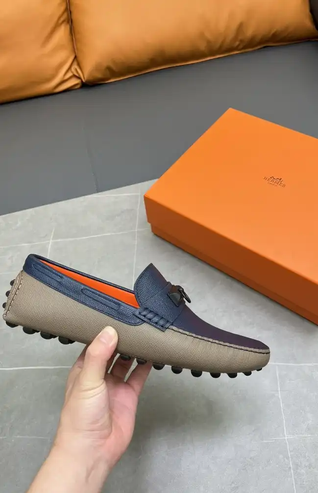 hype Hermes Leather Shoes