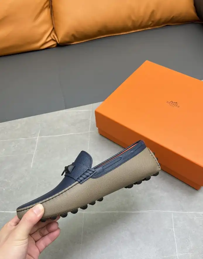 hype Hermes Leather Shoes