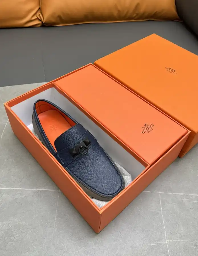 hype Hermes Leather Shoes