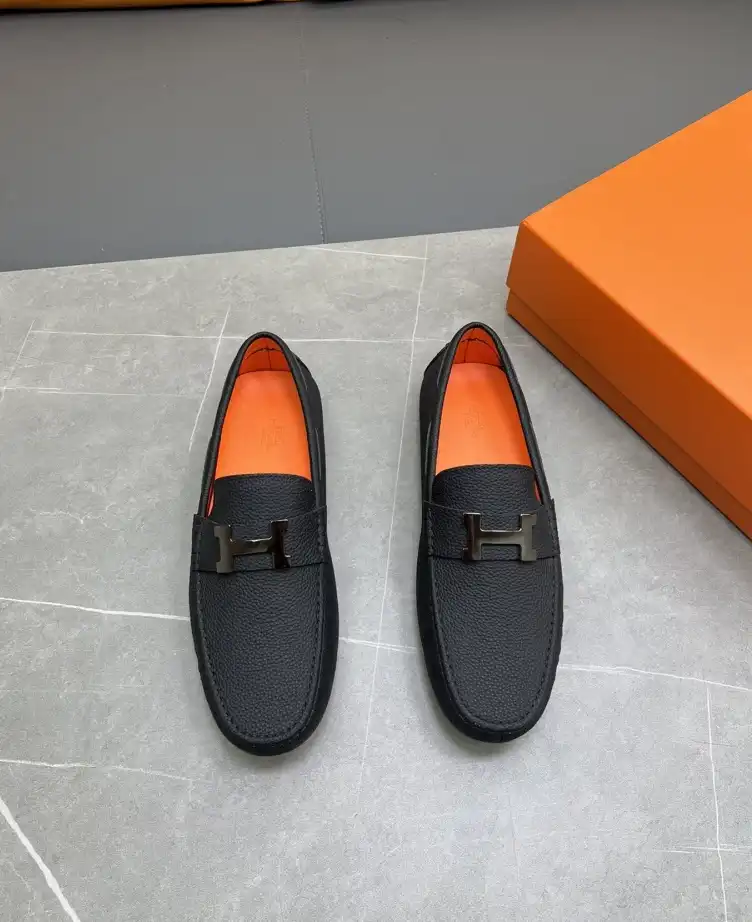 hype Hermes Leather Shoes