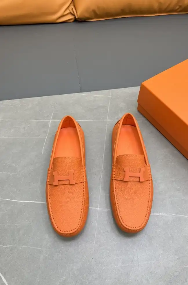 hype Hermes Leather Shoes