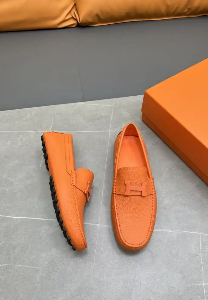 hype Hermes Leather Shoes