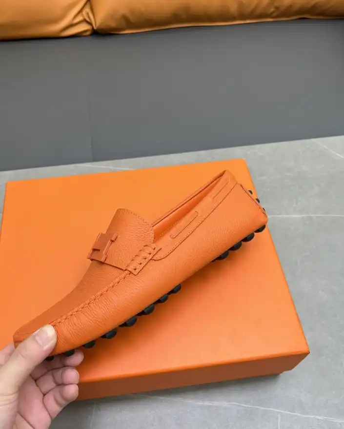 hype Hermes Leather Shoes