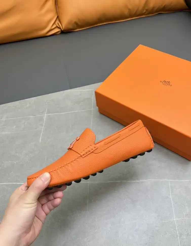 hype Hermes Leather Shoes