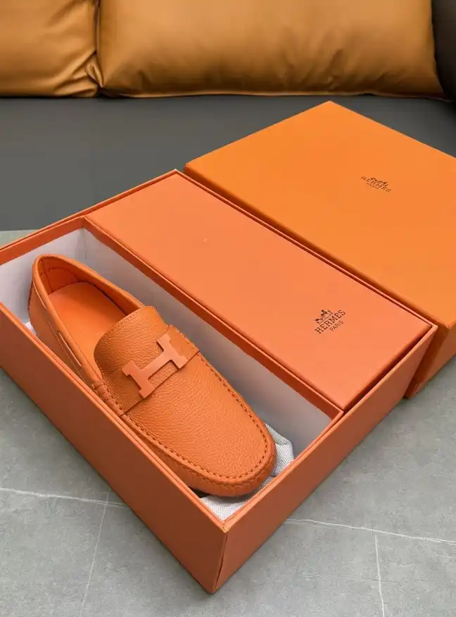 hype Hermes Leather Shoes