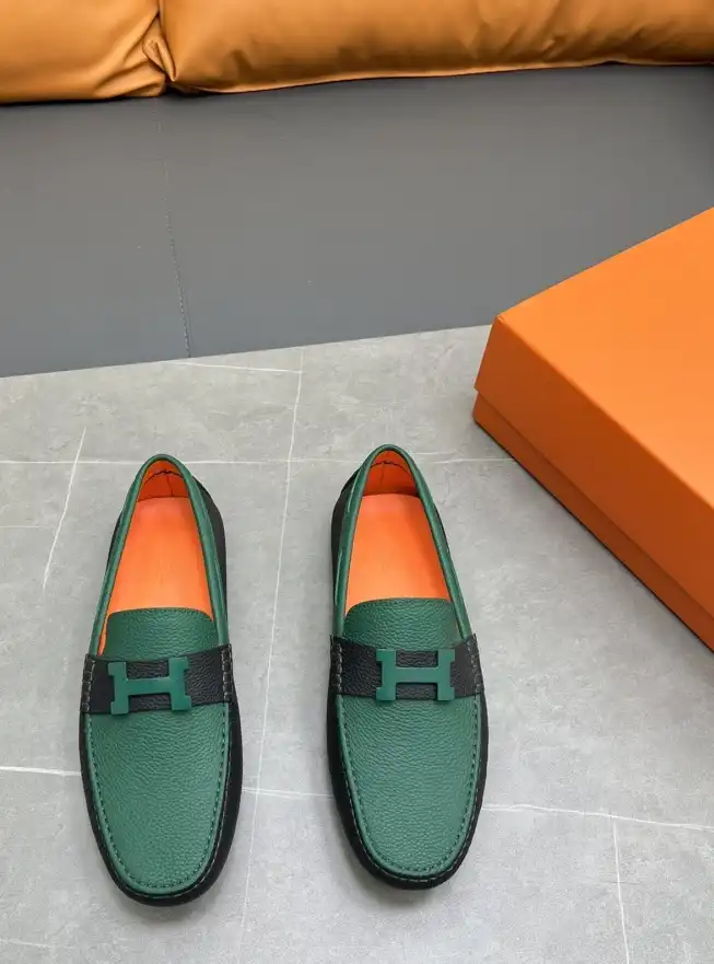 hype Hermes Leather Shoes