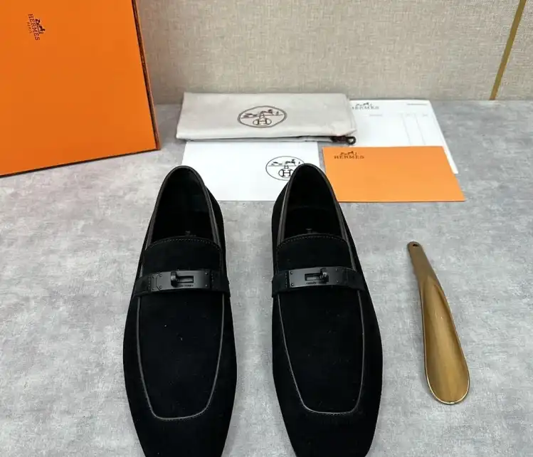 hype Hermes Leather Shoes