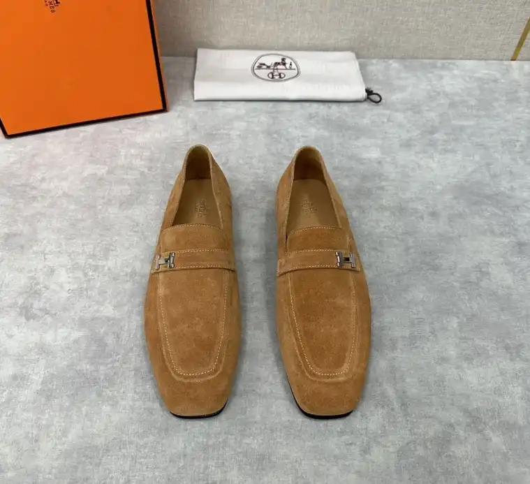 hype Hermes Leather Shoes