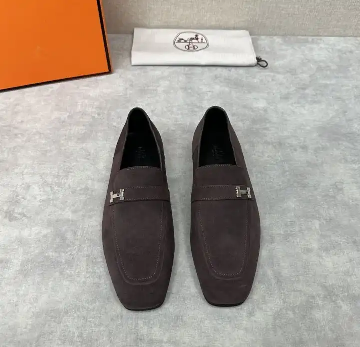 hype Hermes Leather Shoes