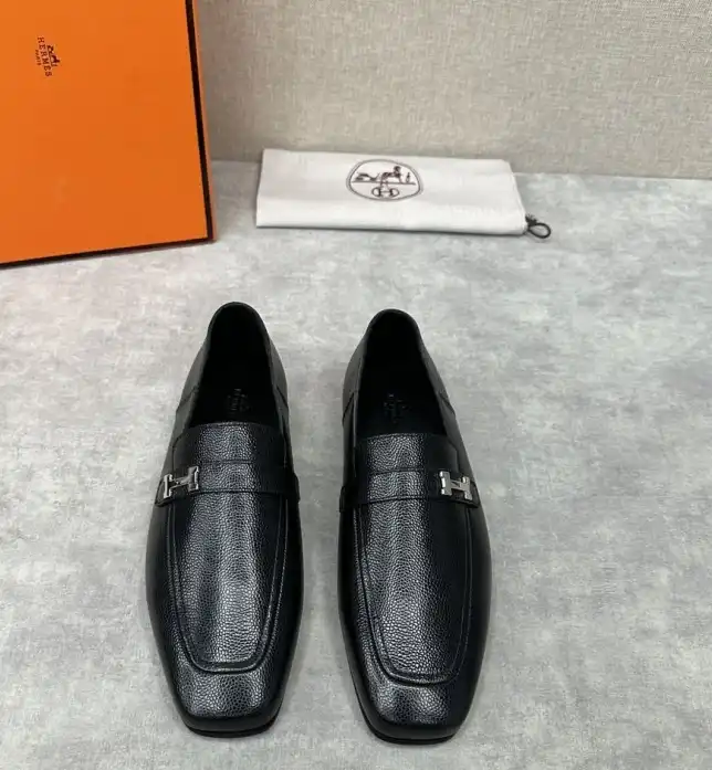 hype Hermes Leather Shoes