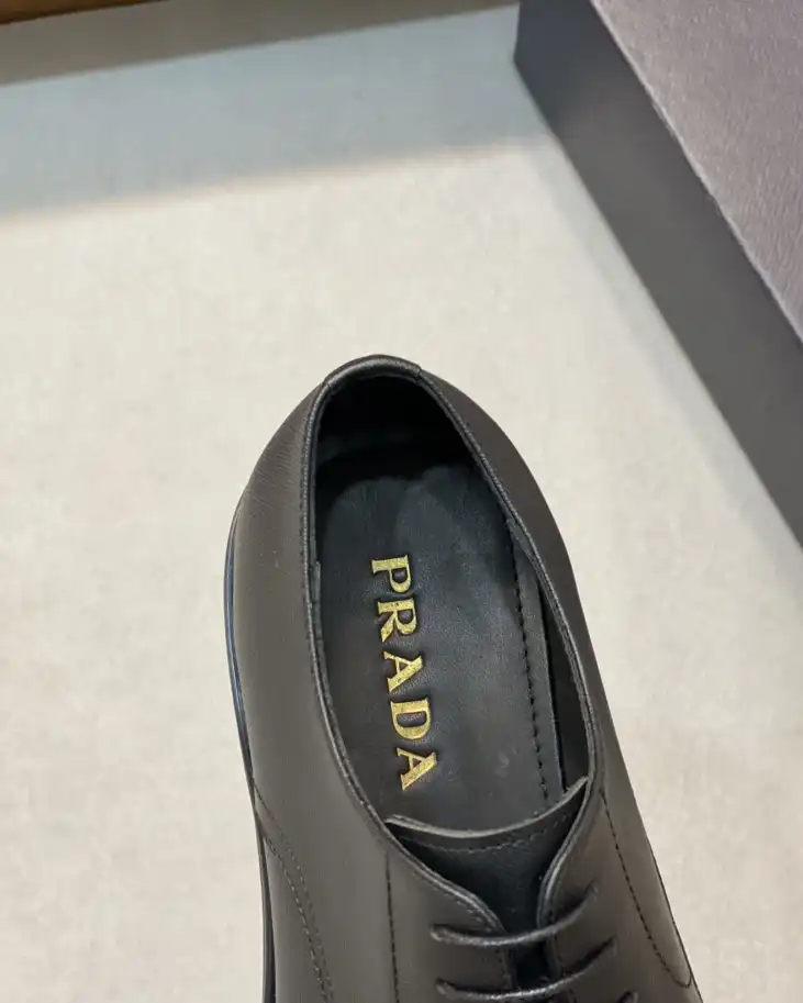 hype Prada Leather Shoes