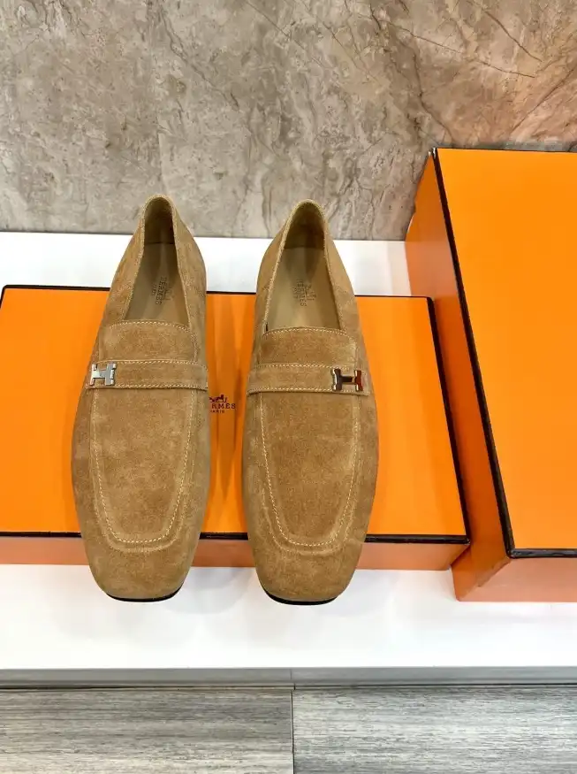 hype Hermes Leather Shoes