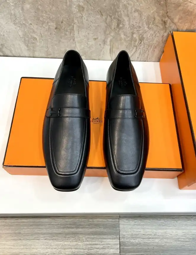 hype Hermes Leather Shoes