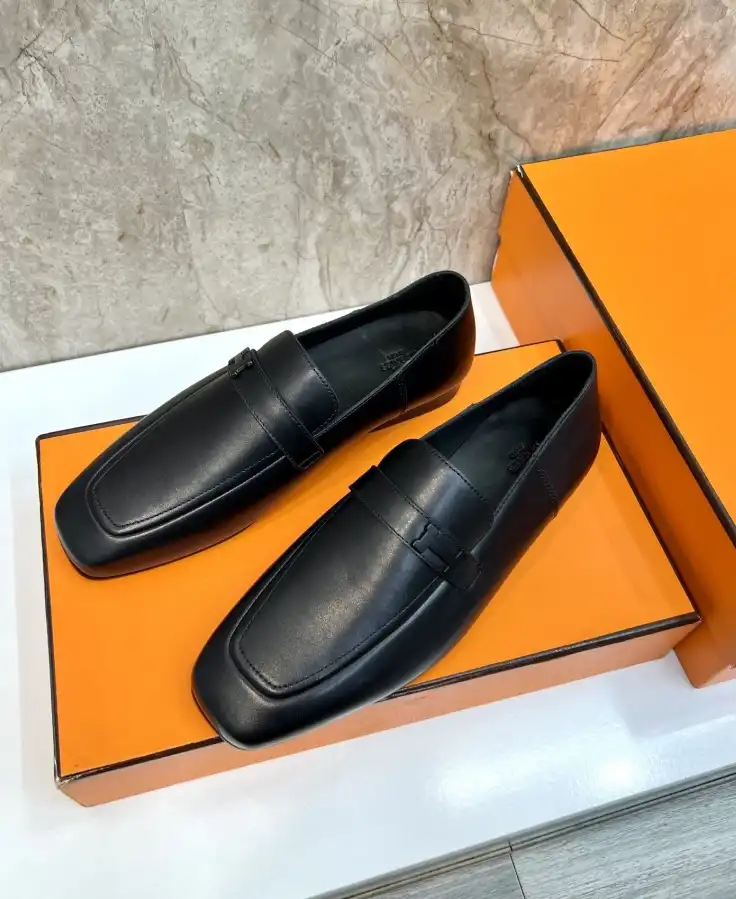 hype Hermes Leather Shoes