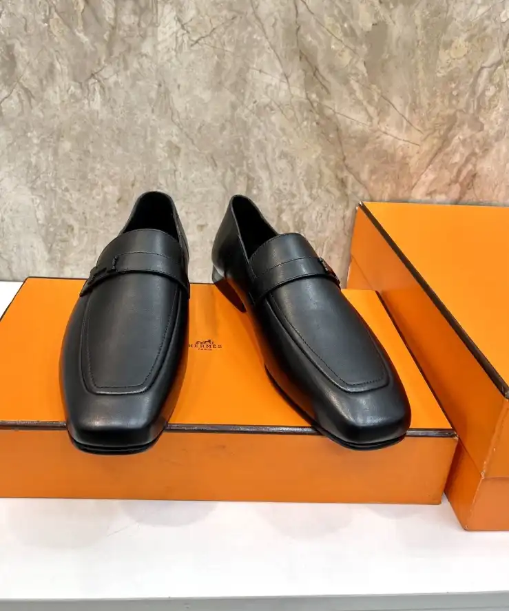 hype Hermes Leather Shoes