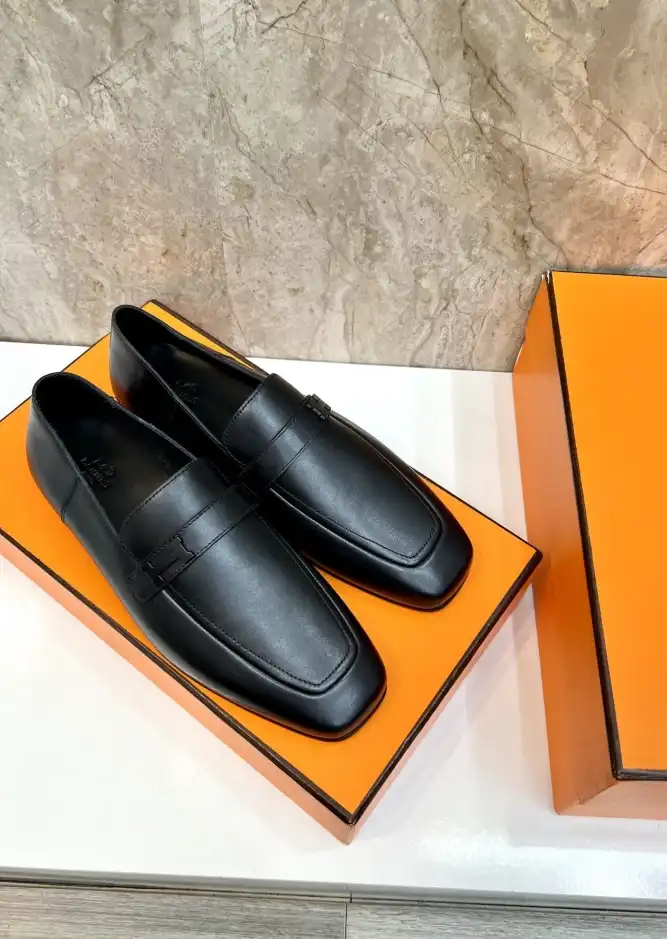 hype Hermes Leather Shoes