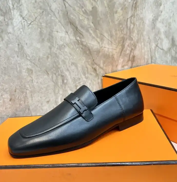 hype Hermes Leather Shoes