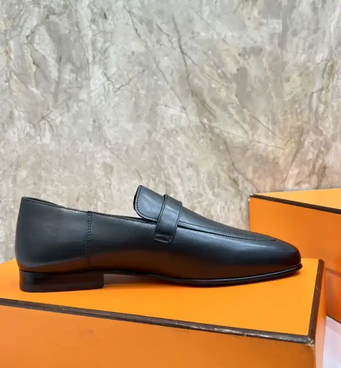 hype Hermes Leather Shoes