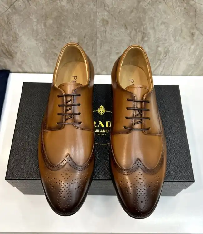 hype Prada Leather Shoes