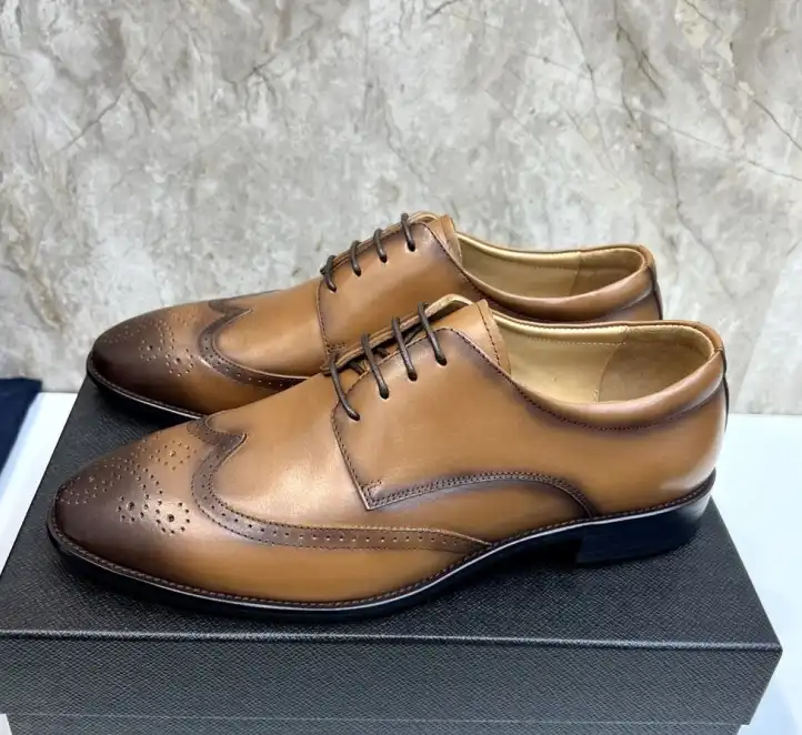 hype Prada Leather Shoes