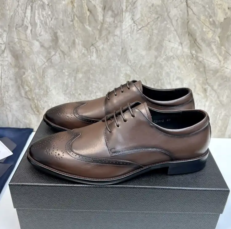 hype Prada Leather Shoes